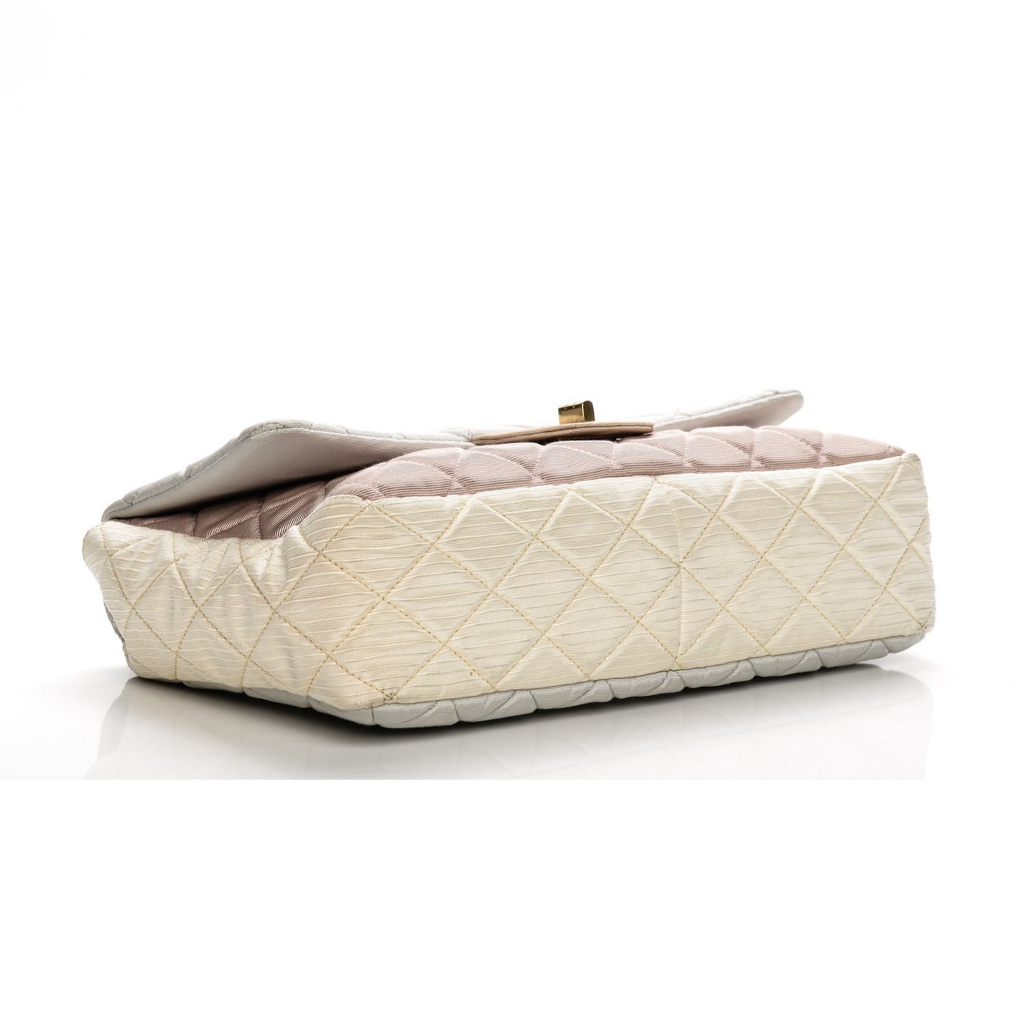 Grosgrain Satin Tri-Color 2.55 Reissue Flap Grey Pink White