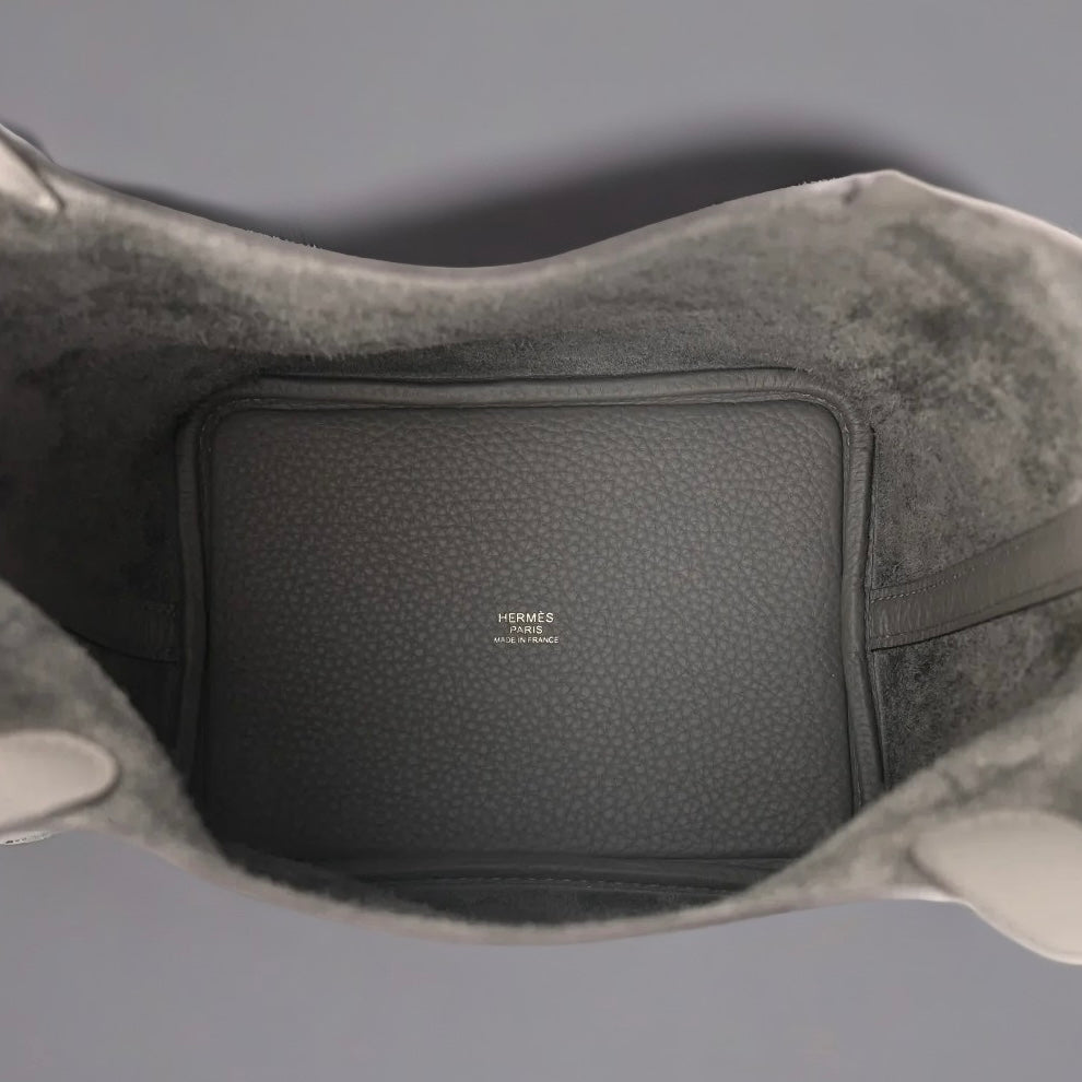 Taurillon Clemence Picotin Lock 18 PM Gris Meyer