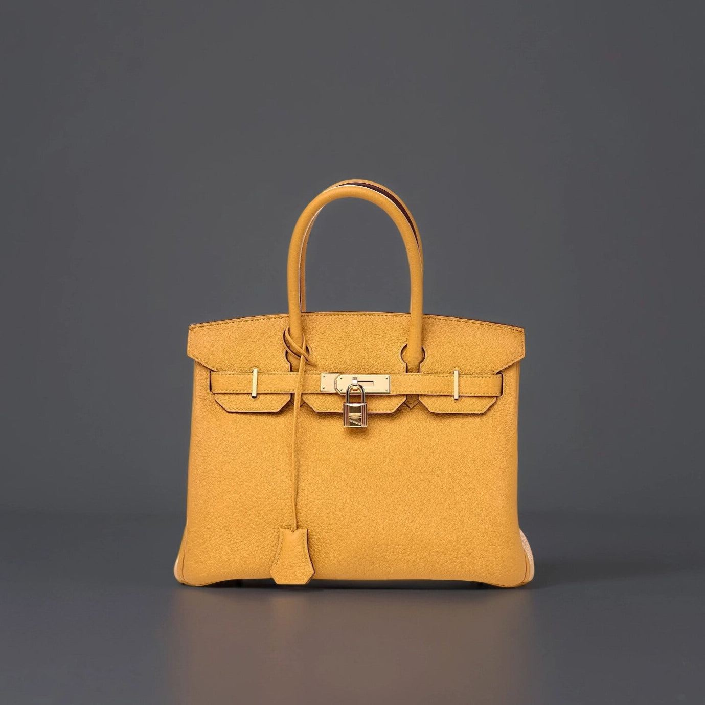 Togo Birkin 30 Jaune Ambre