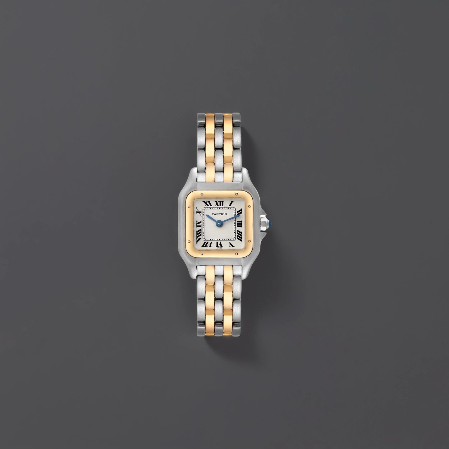 Cartier Panthere Steel Yellow Gold Two Row Ladies Watch