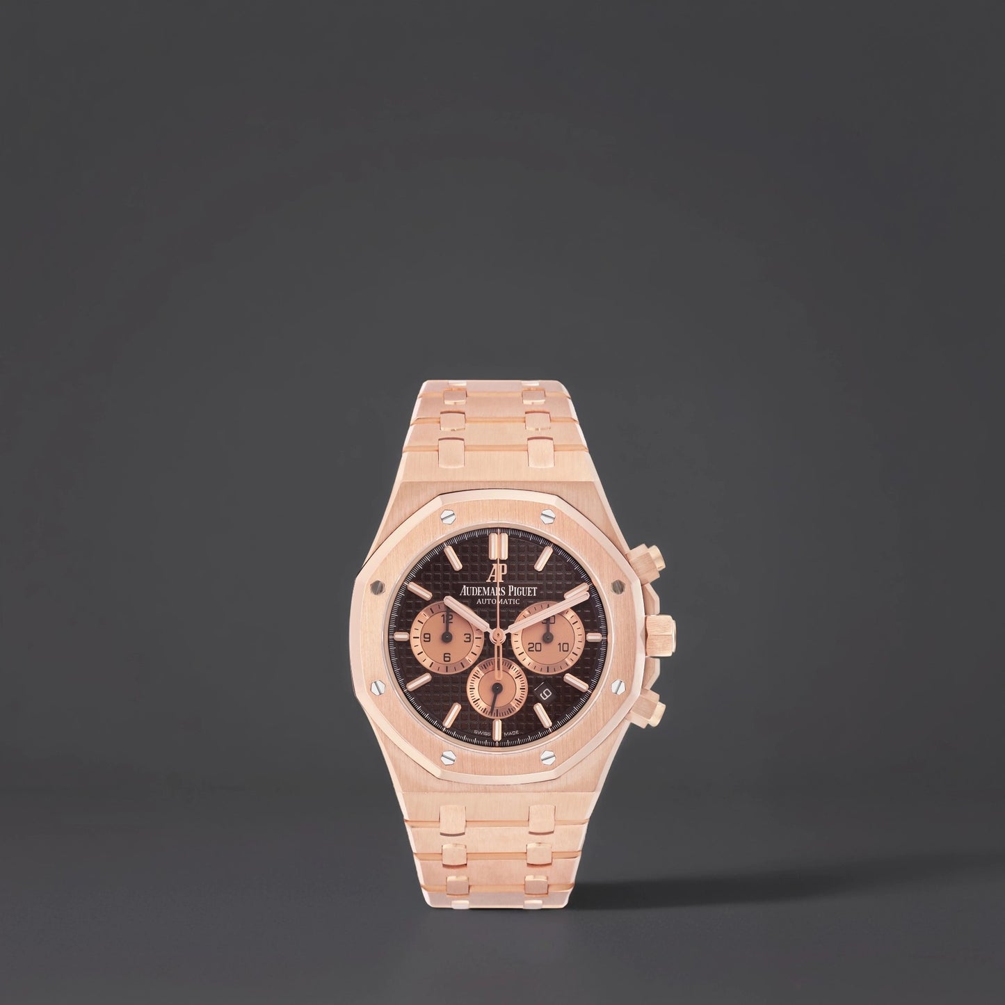 Audemars Piguet Royal Oak Brown Dial Rose Gold Watch
