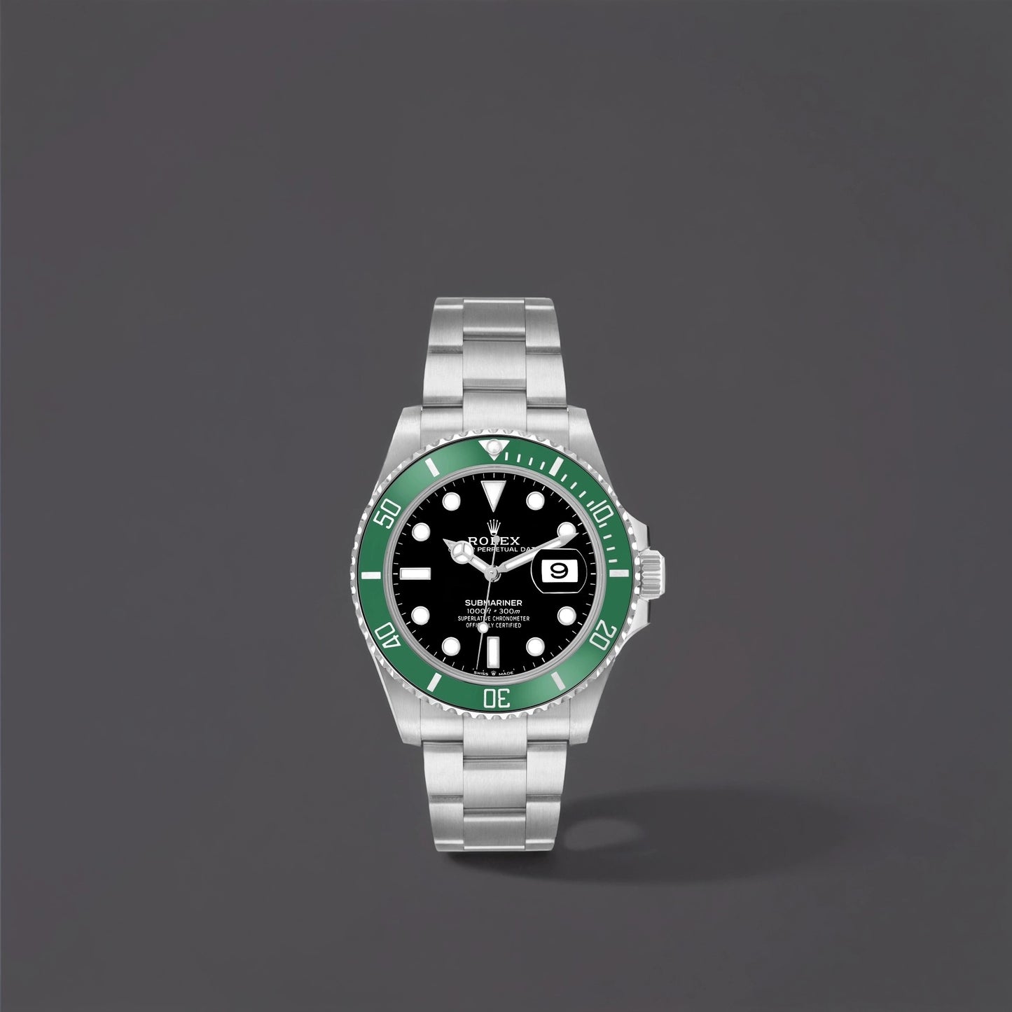 Rolex Submariner Starbucks Green Bezel Steel Mens Watch