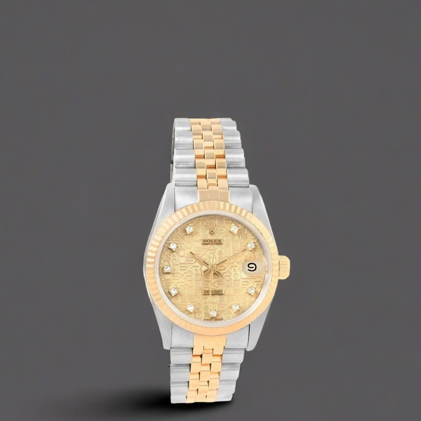 Rolex Datejust 36 Steel Yellow Gold Diamond Watch