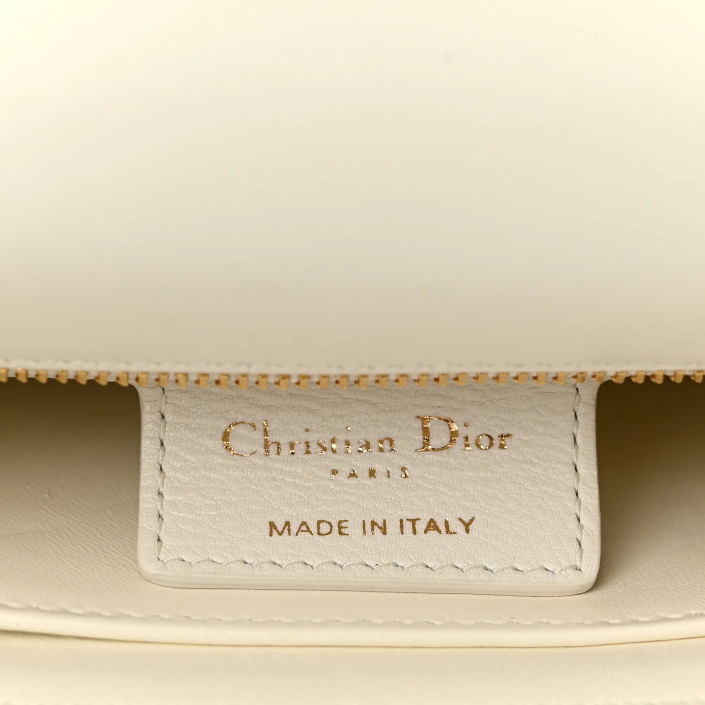 Lambskin Cannage Small Caro Bag Ivory
