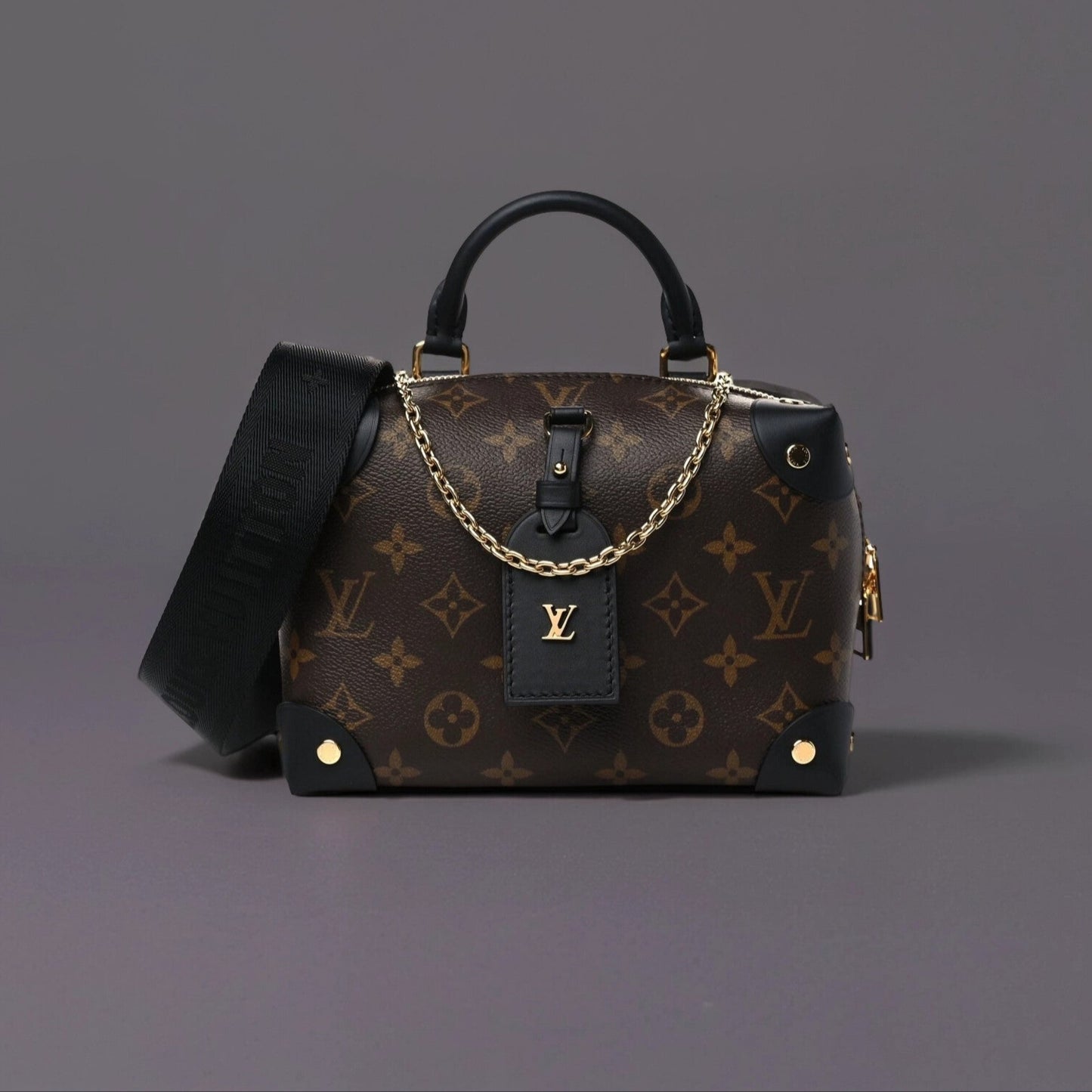 Monogram Petite Malle Souple Black