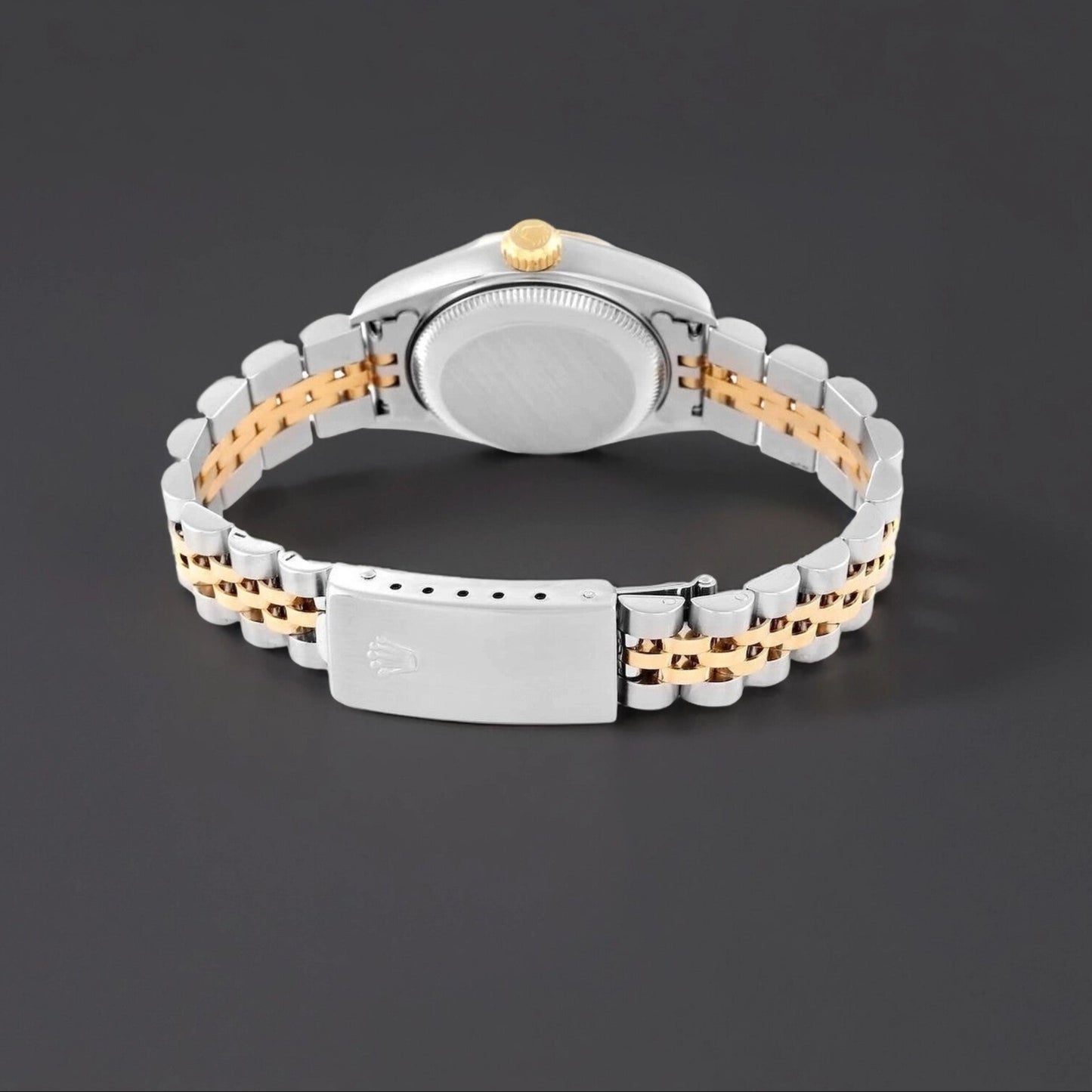 Rolex Datejust 26mm Steel Yellow Gold Diamond Dial Ladies Watch