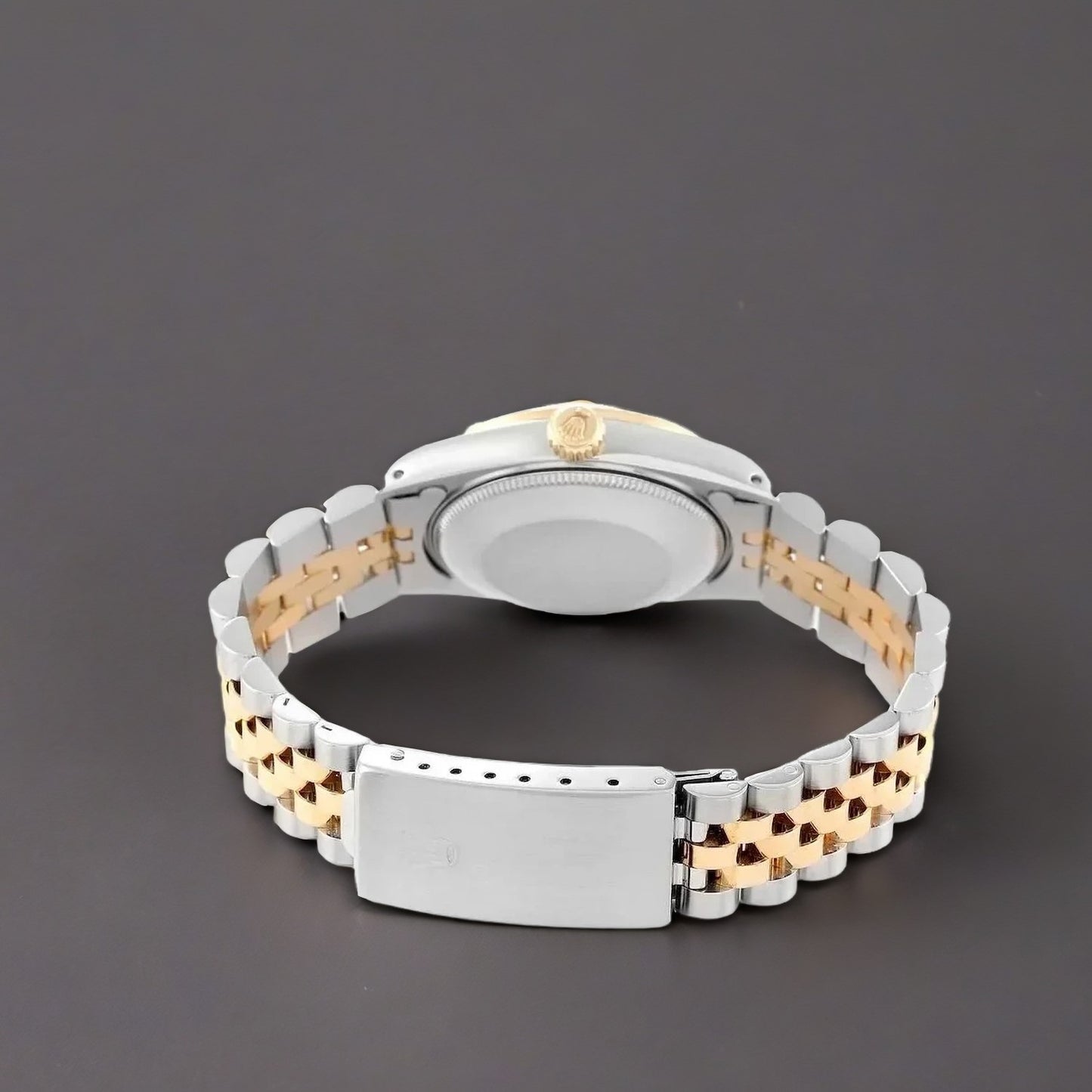 Rolex Datejust Midsize 31mm Steel Yellow Gold Diamond Dial Watch