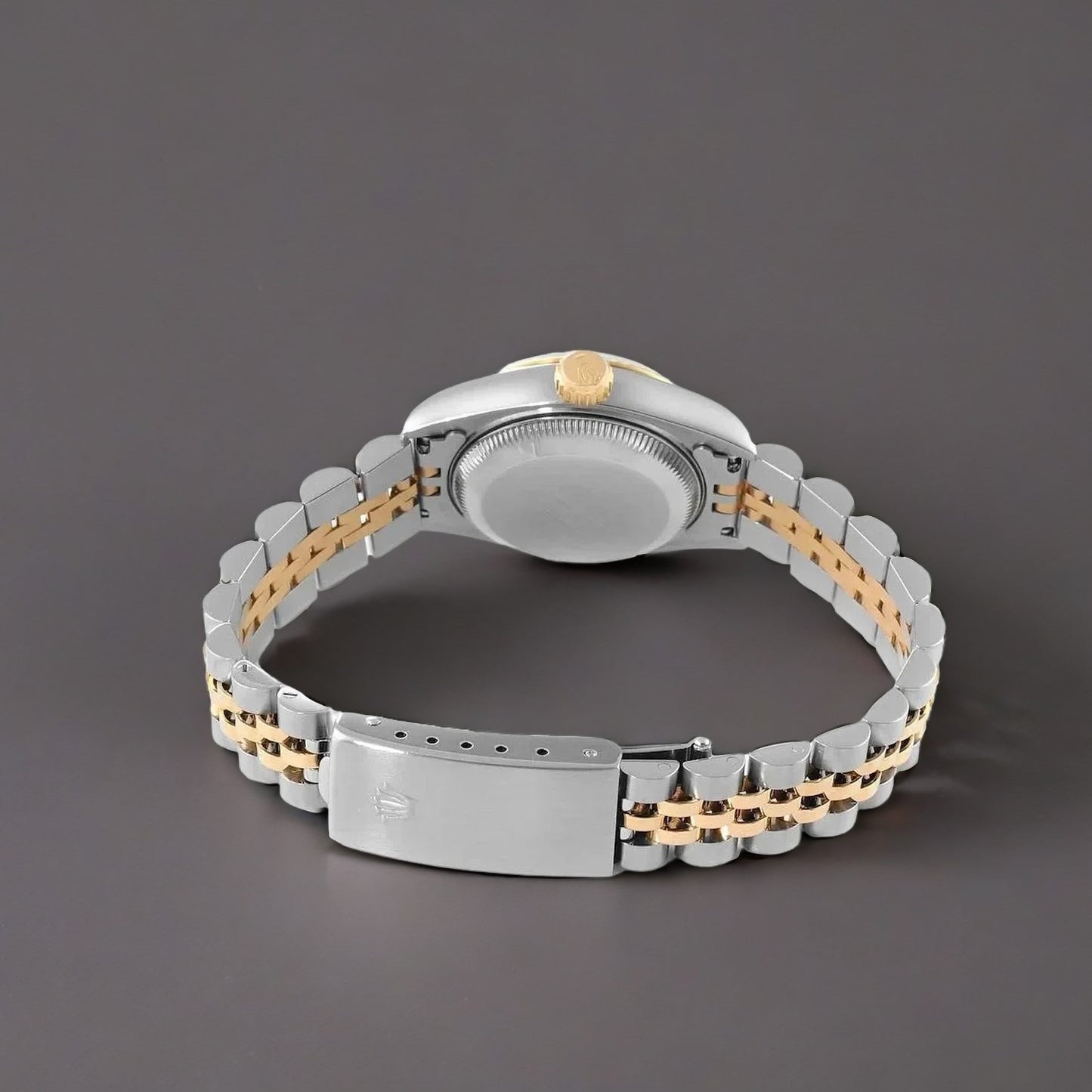 Rolex Datejust 26mm Steel Yellow Gold Champagne Diamond Dial Ladies Watch