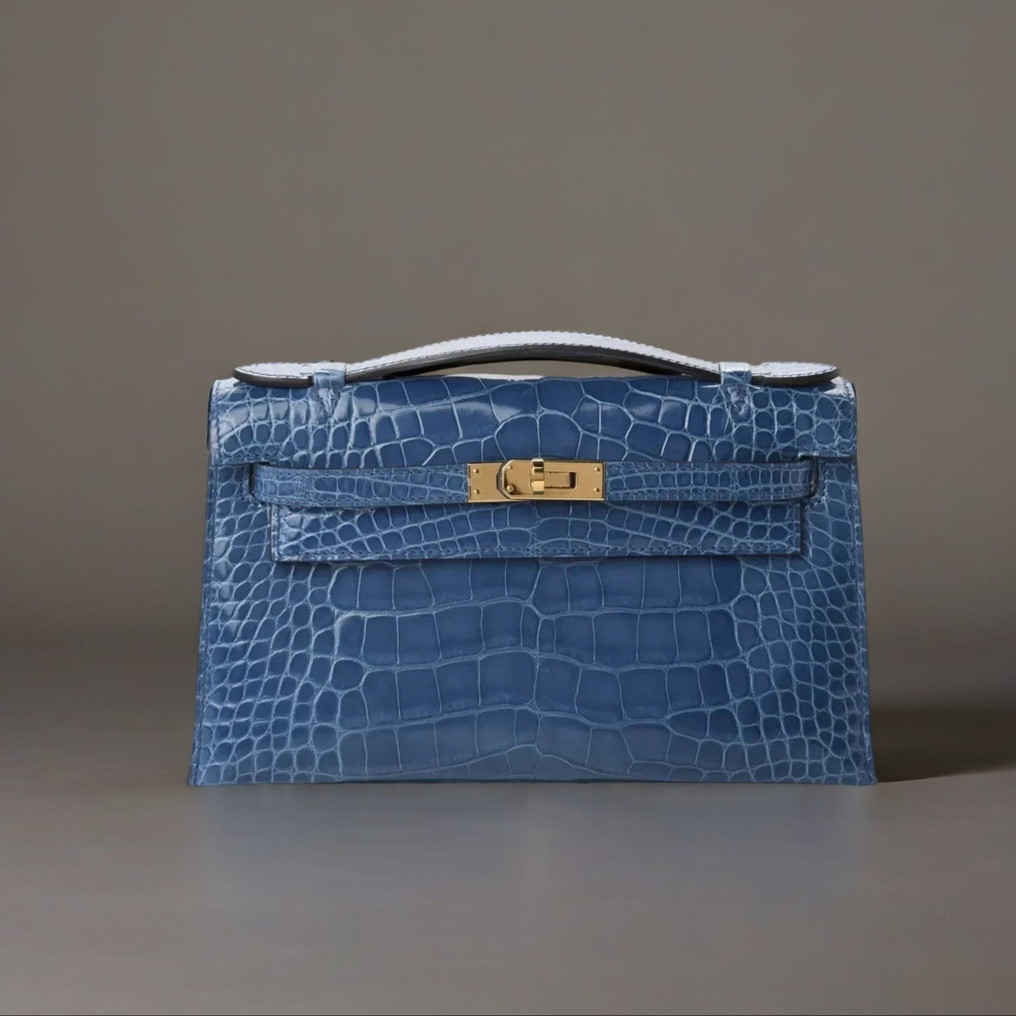 Shiny Alligator Kelly Pochette Mykonos