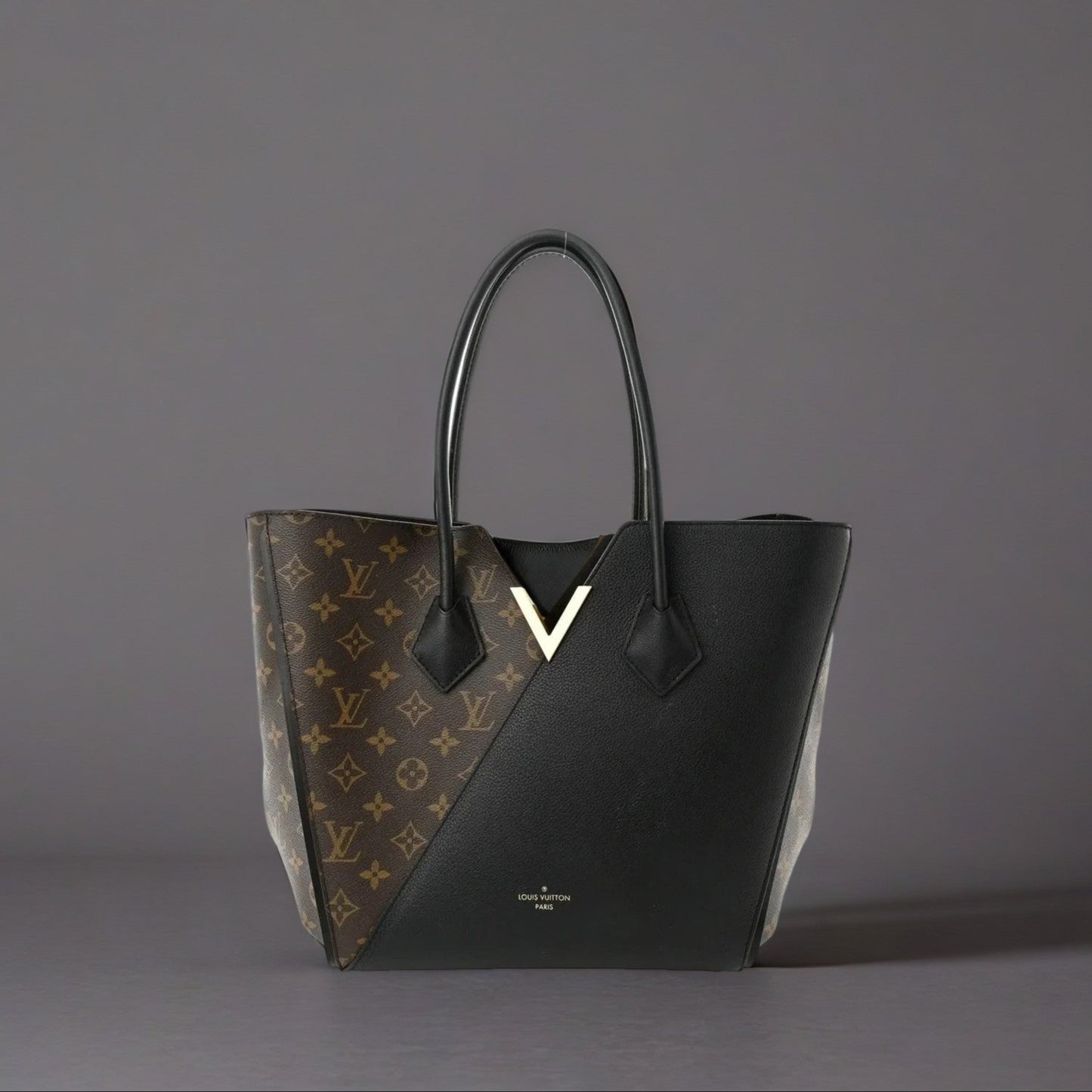 Calfskin Monogram Kimono Tote Black