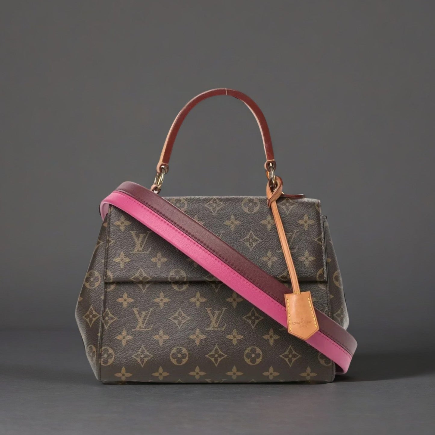 Monogram Cluny BB Bordeaux Fuchsia