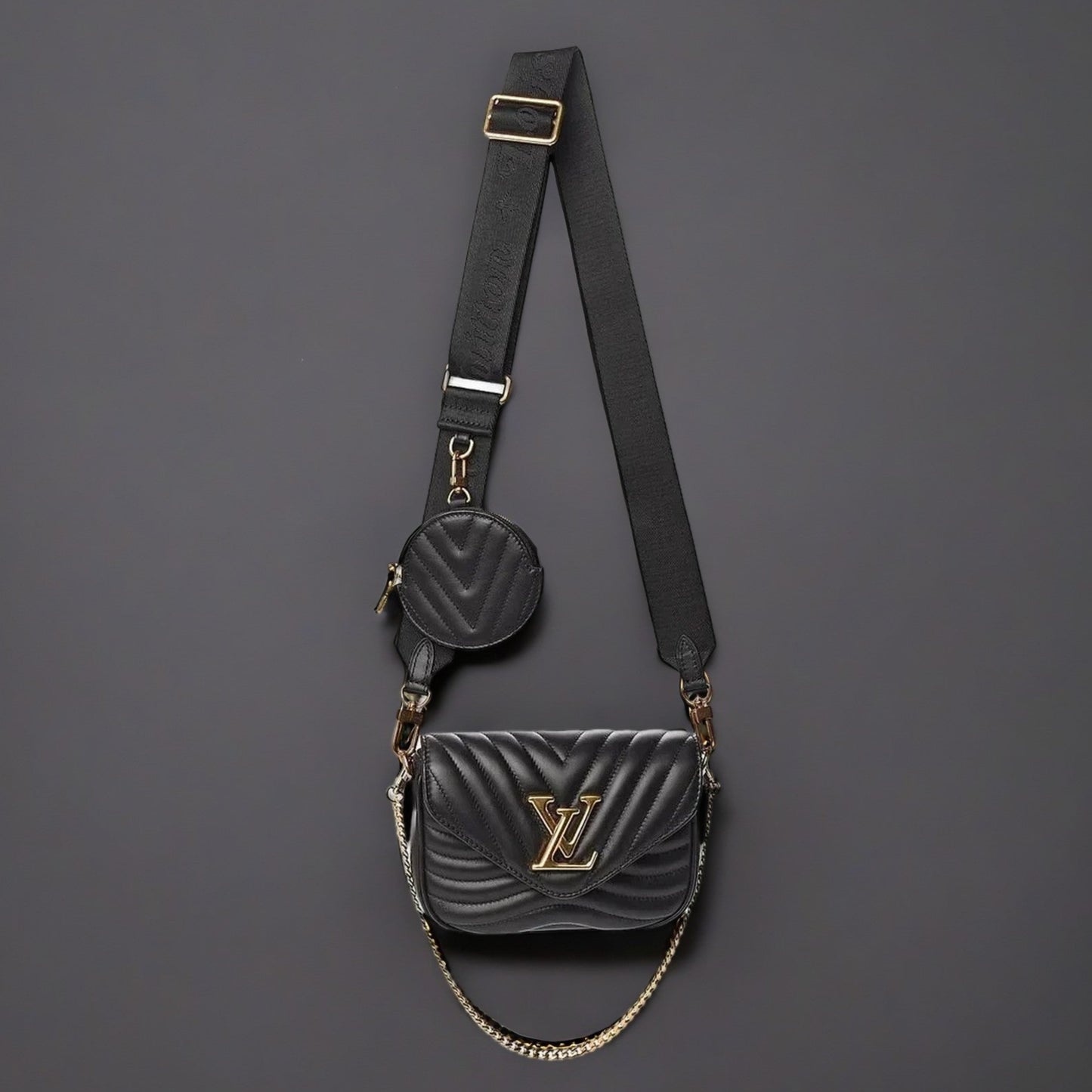 Calfskin New Wave Multi Pochette Black
