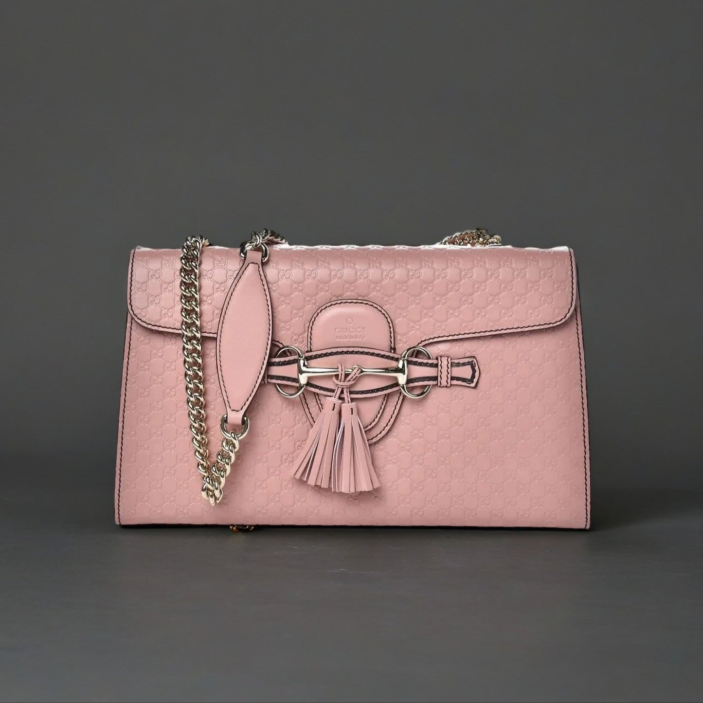 Microguccissima Medium Emily Chain Shoulder Bag Pink