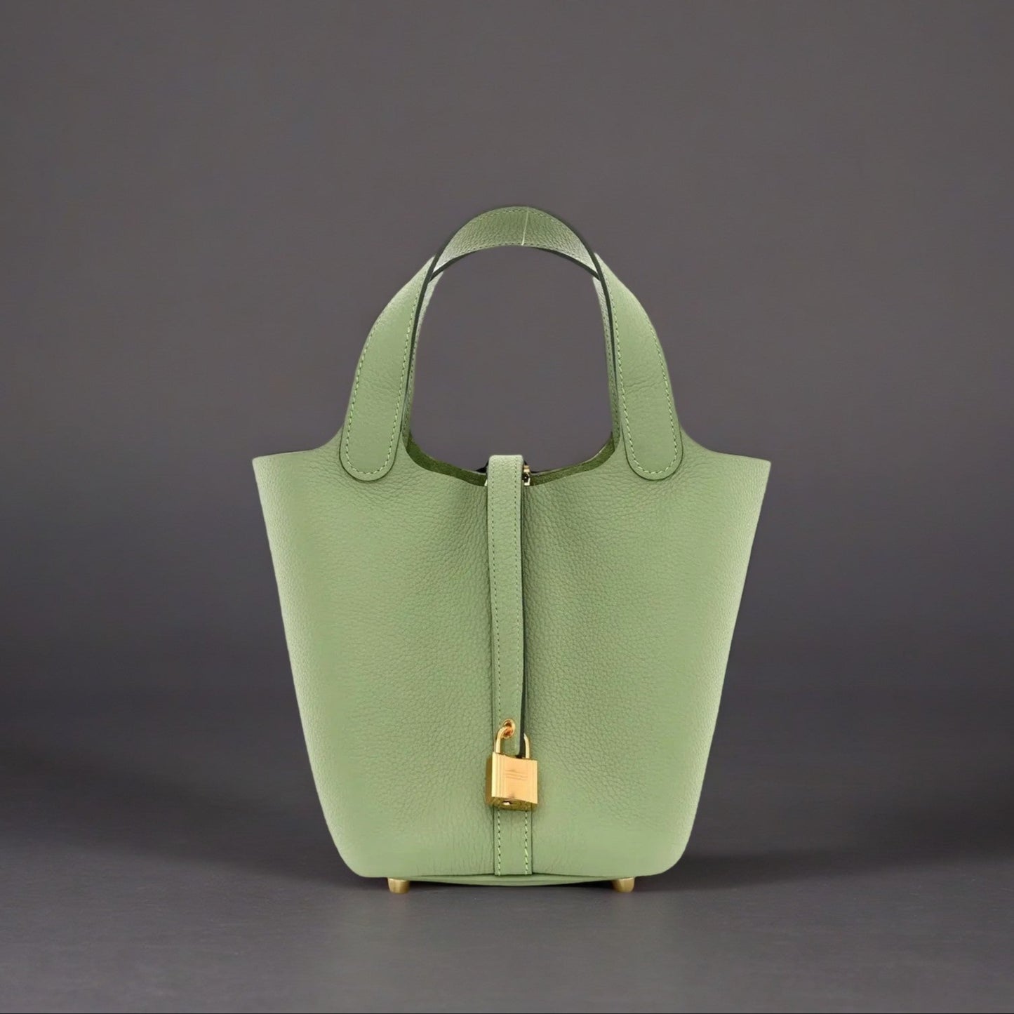 Taurillon Clemence Picotin Lock 18 PM Vert Criquet