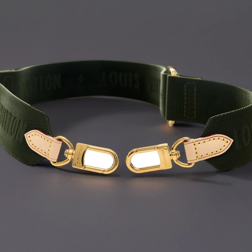 Monogram New Wave Multi Pochette Accessories Shoulder Strap Khaki