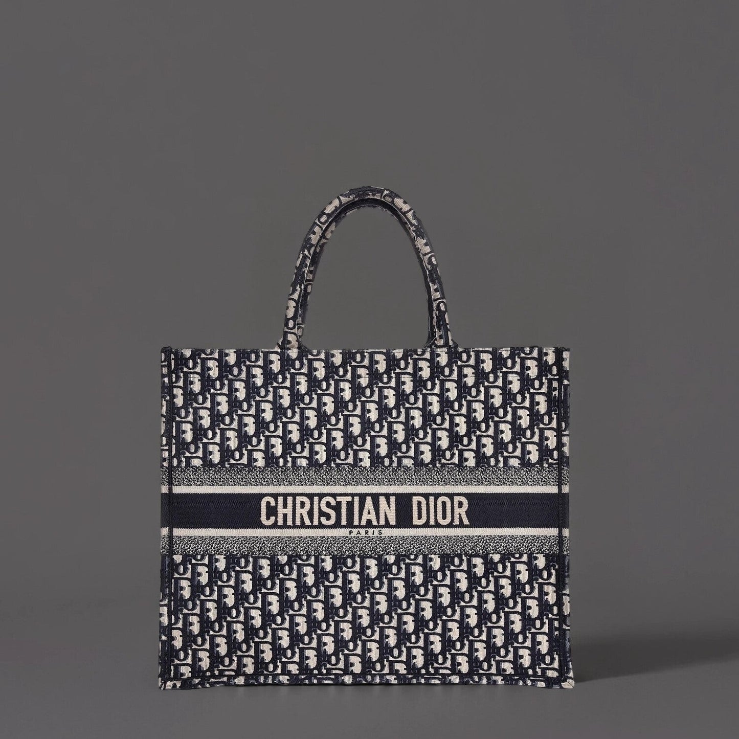 Oblique Book Tote Blue Multicolor