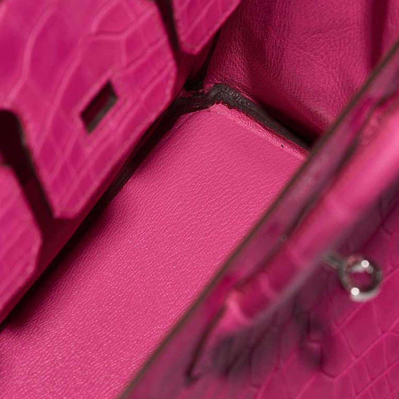 Birkin 25 Matte Alligator Rose Shocking