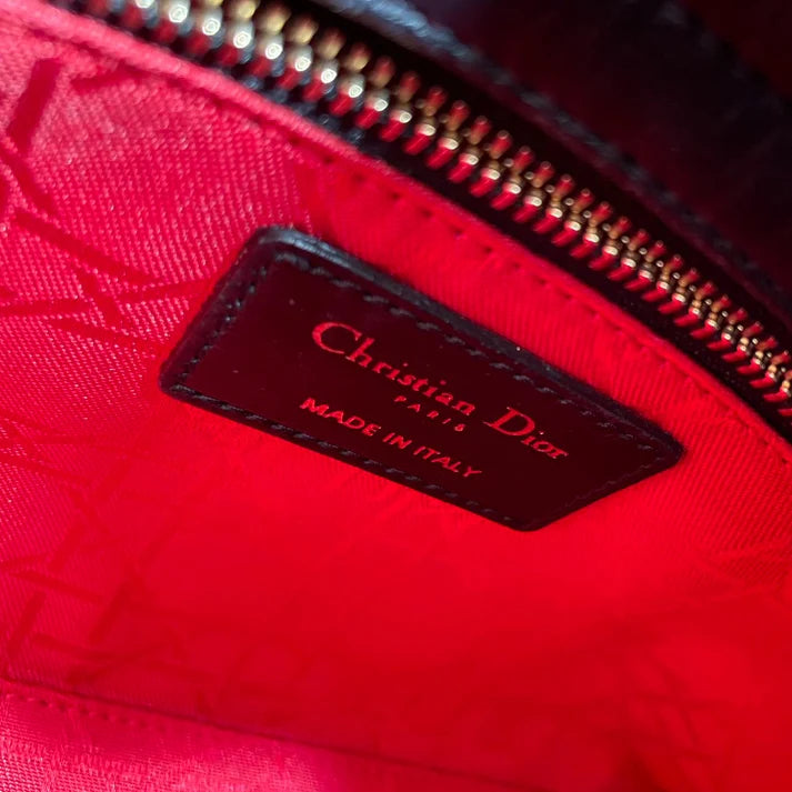 Lambskin Cannage Small My ABCDior Lady Dior Black