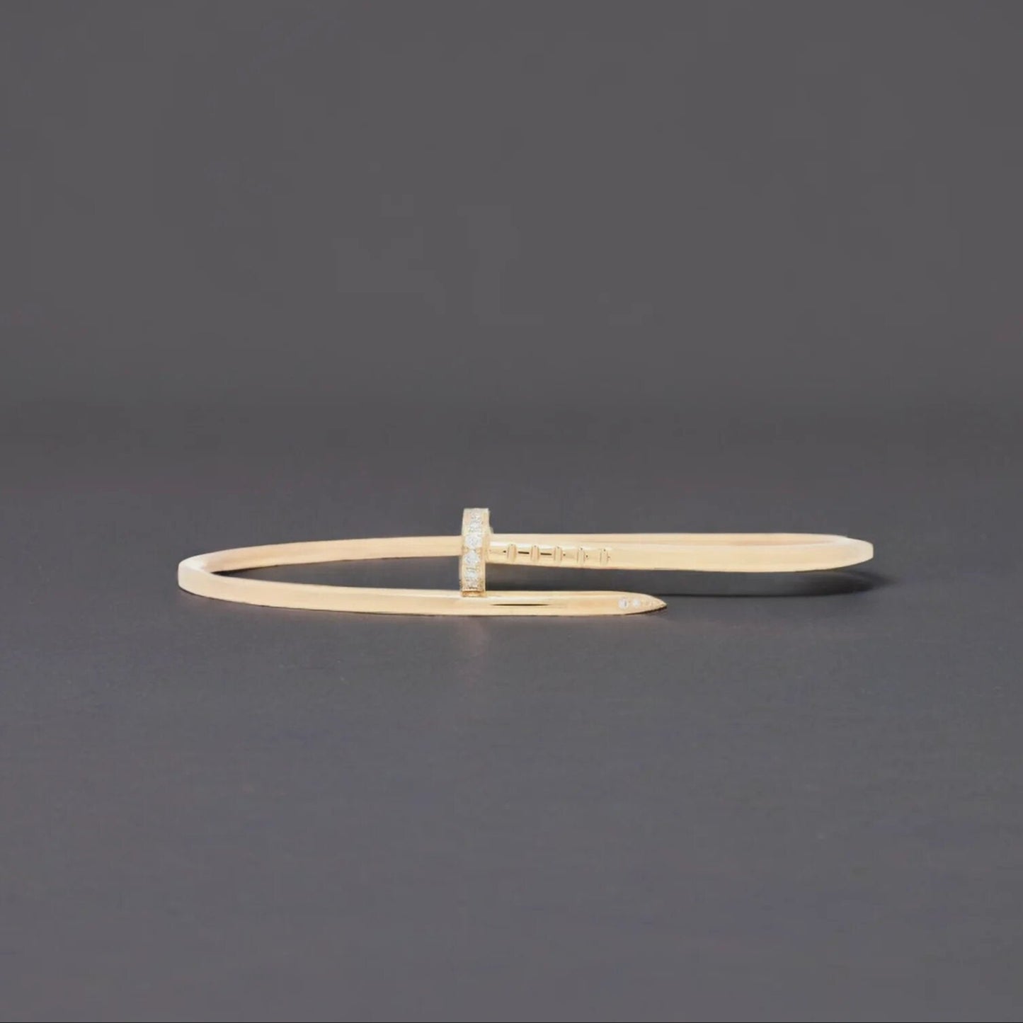 18K Yellow Gold Diamond Small Juste Un Clou Bracelet 18