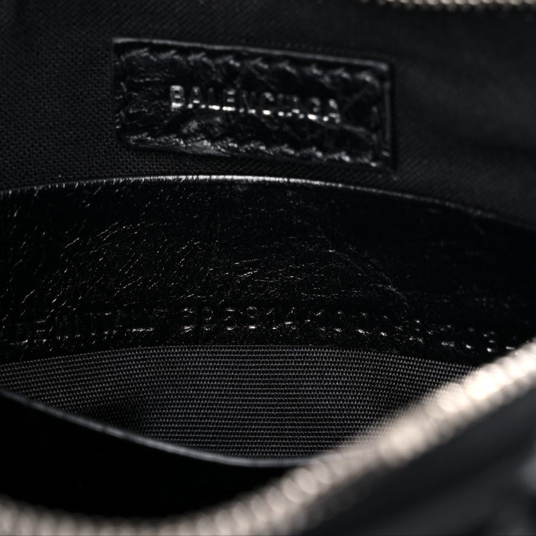 Agneau Arena Le Cagole Mini Purse With Chain Black