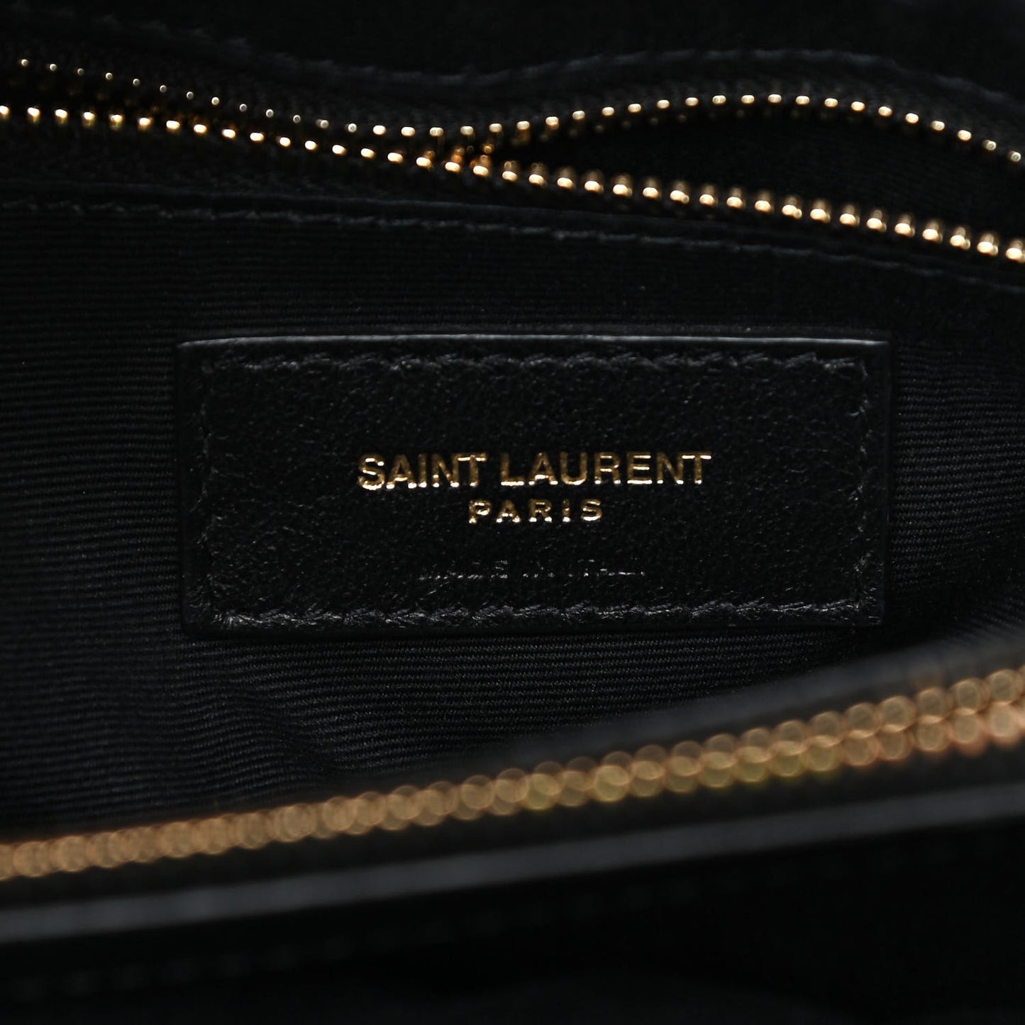 Calfskin Y Quilted Monogram Medium Loulou Chain Satchel Black