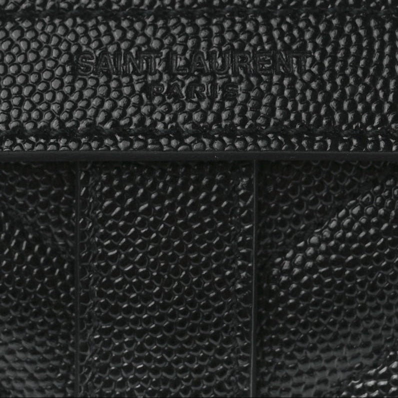 Grain De Poudre Matelasse Chevron Large Monogram Satchel Black