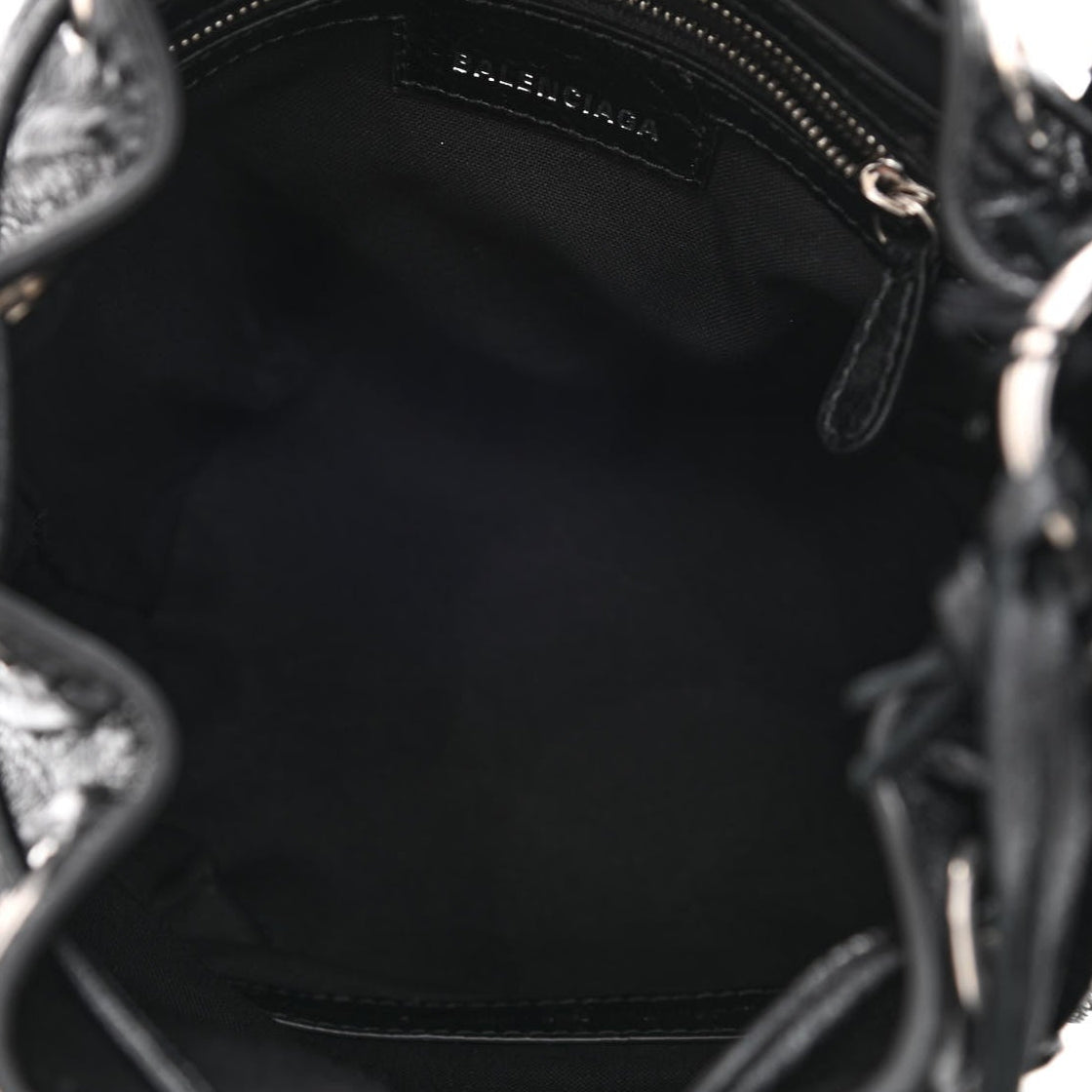 Agneau Arena Le Cagole Bucket Bag XS Black