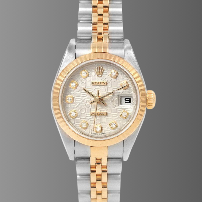 Rolex Datejust 26 Steel Yellow Gold Diamond Dial  Watch
