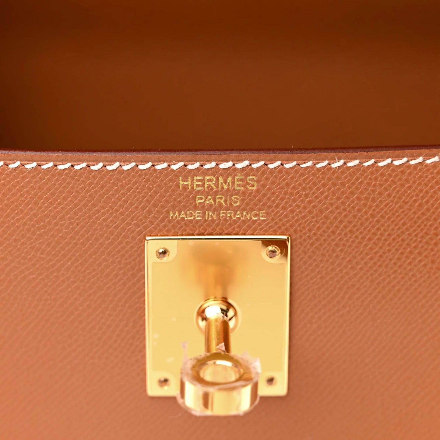 Madame Calfskin Kelly Elan Gold