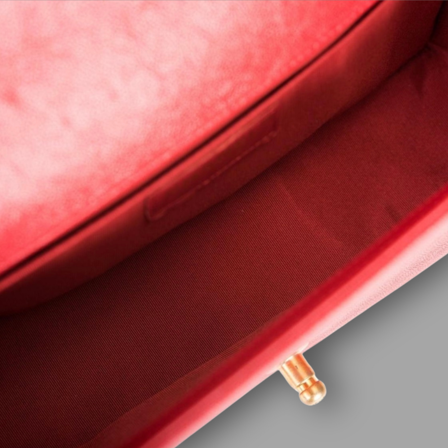 Chanel Red Quilted Caviar Medium Boy Bag Antique Gold Hardware