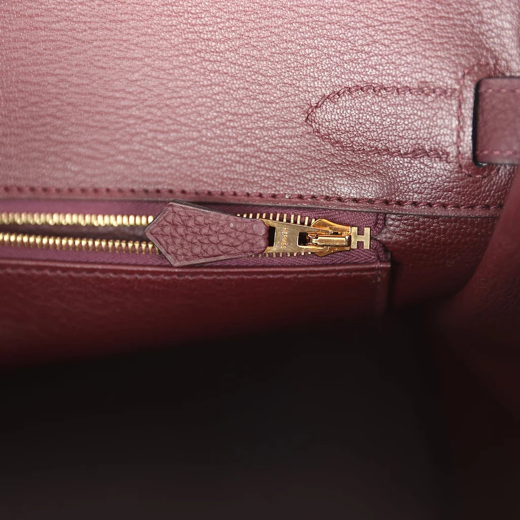 Togo Birkin 25 Bordeaux