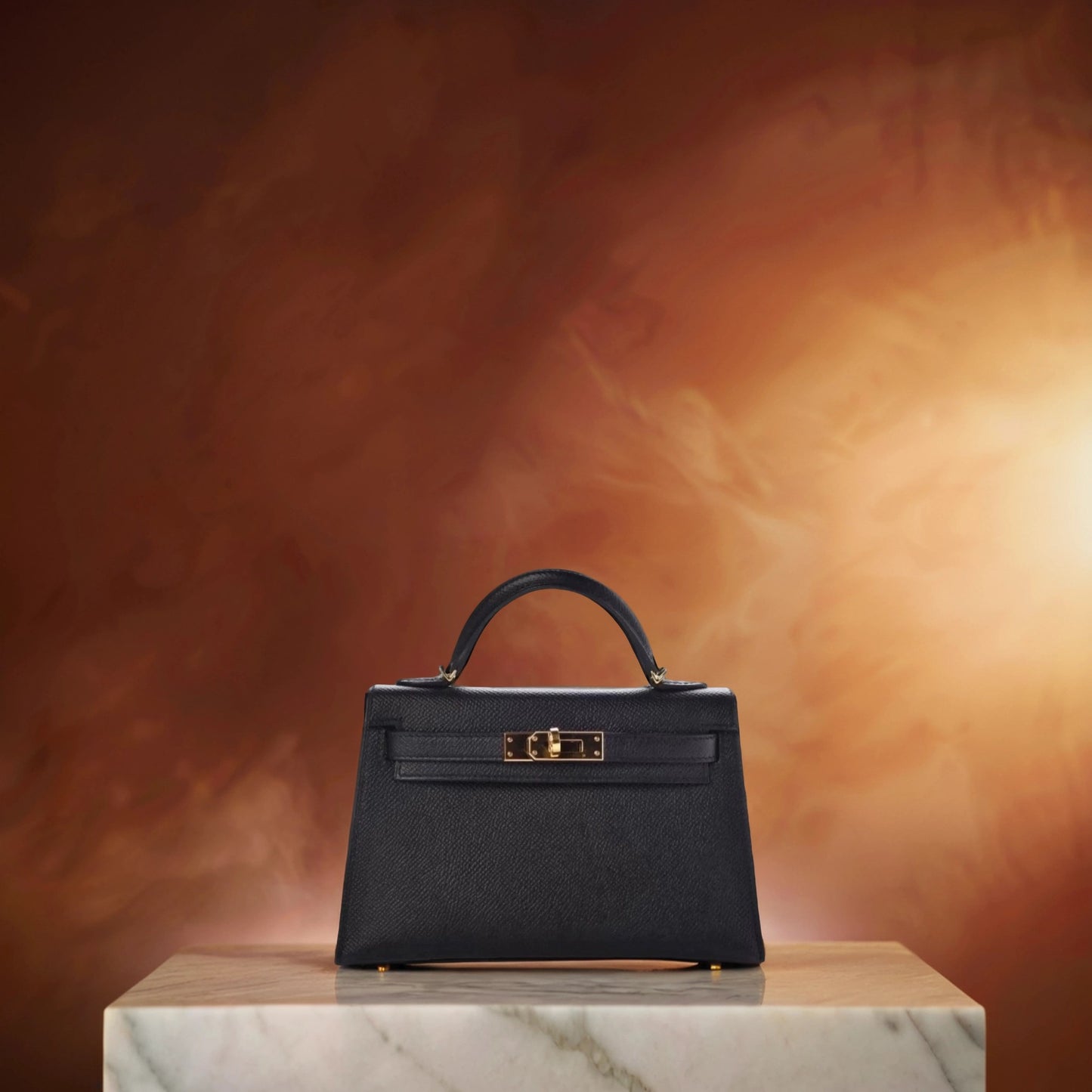 Epsom Mini Kelly Sellier 20 Black
