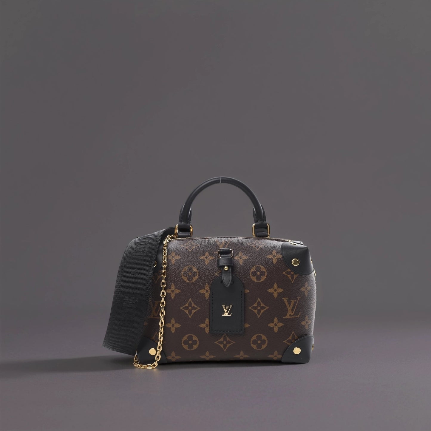 Monogram Petite Malle Souple Black