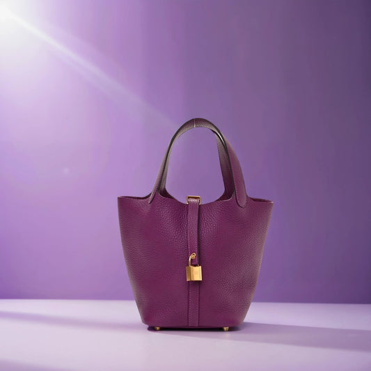 Taurillon Clemence Picotin Lock 18 PM Anemone