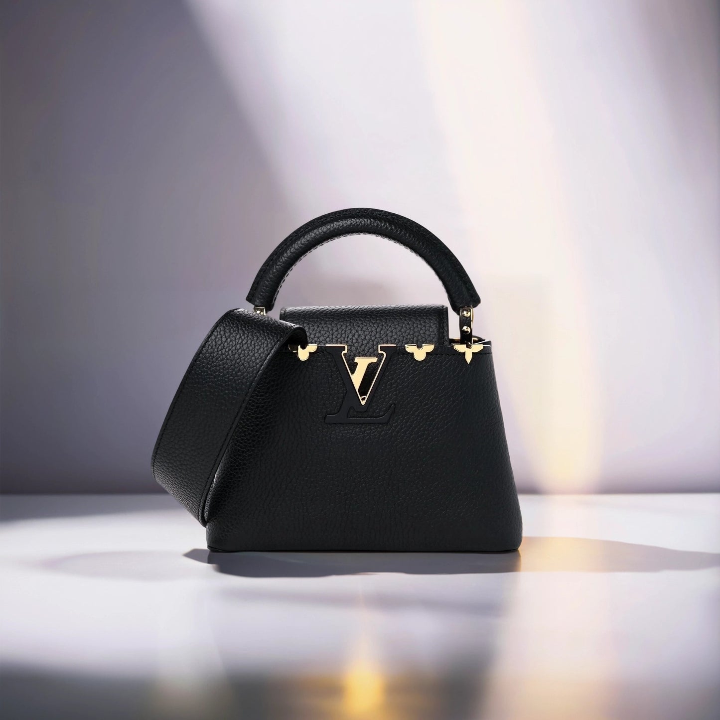 Taurillon Embellished Flower Crown Capucines Mini Black