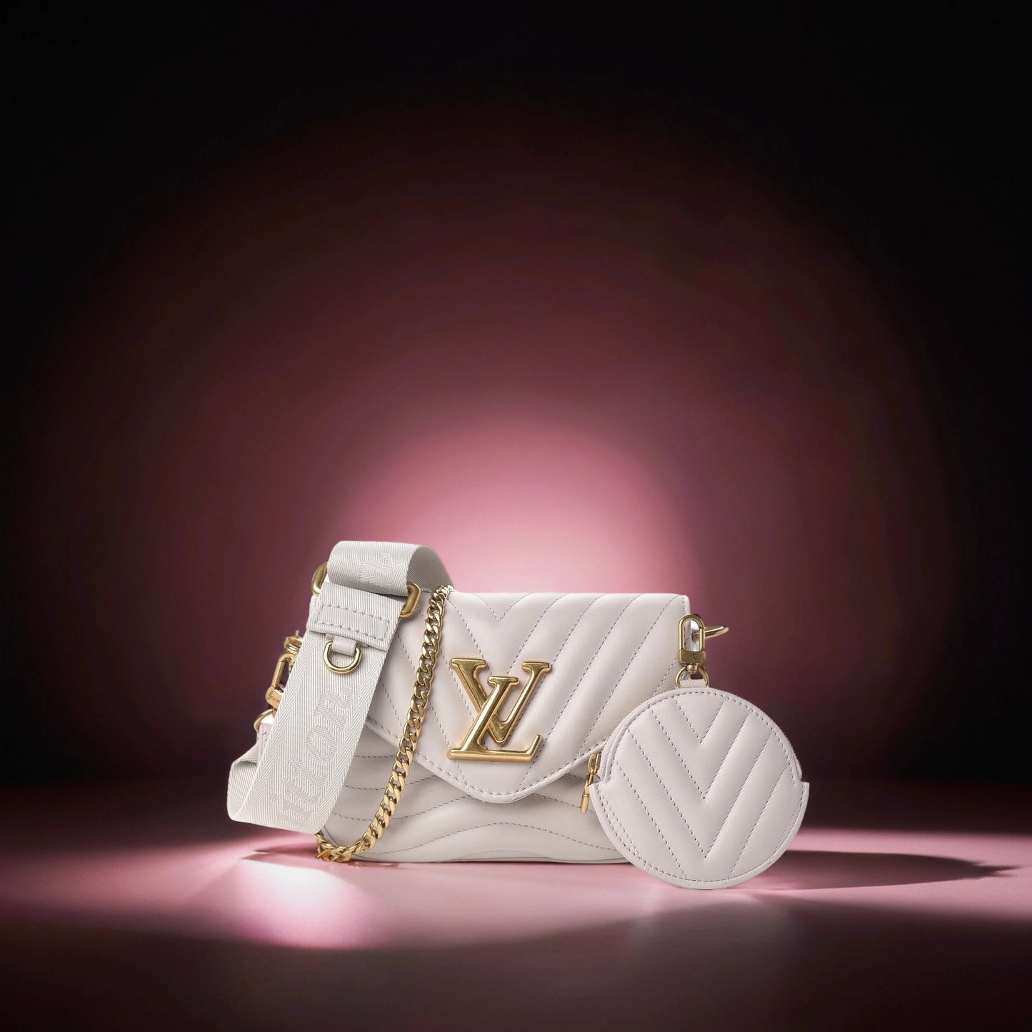 Calfskin New Wave Multi Pochette Brume