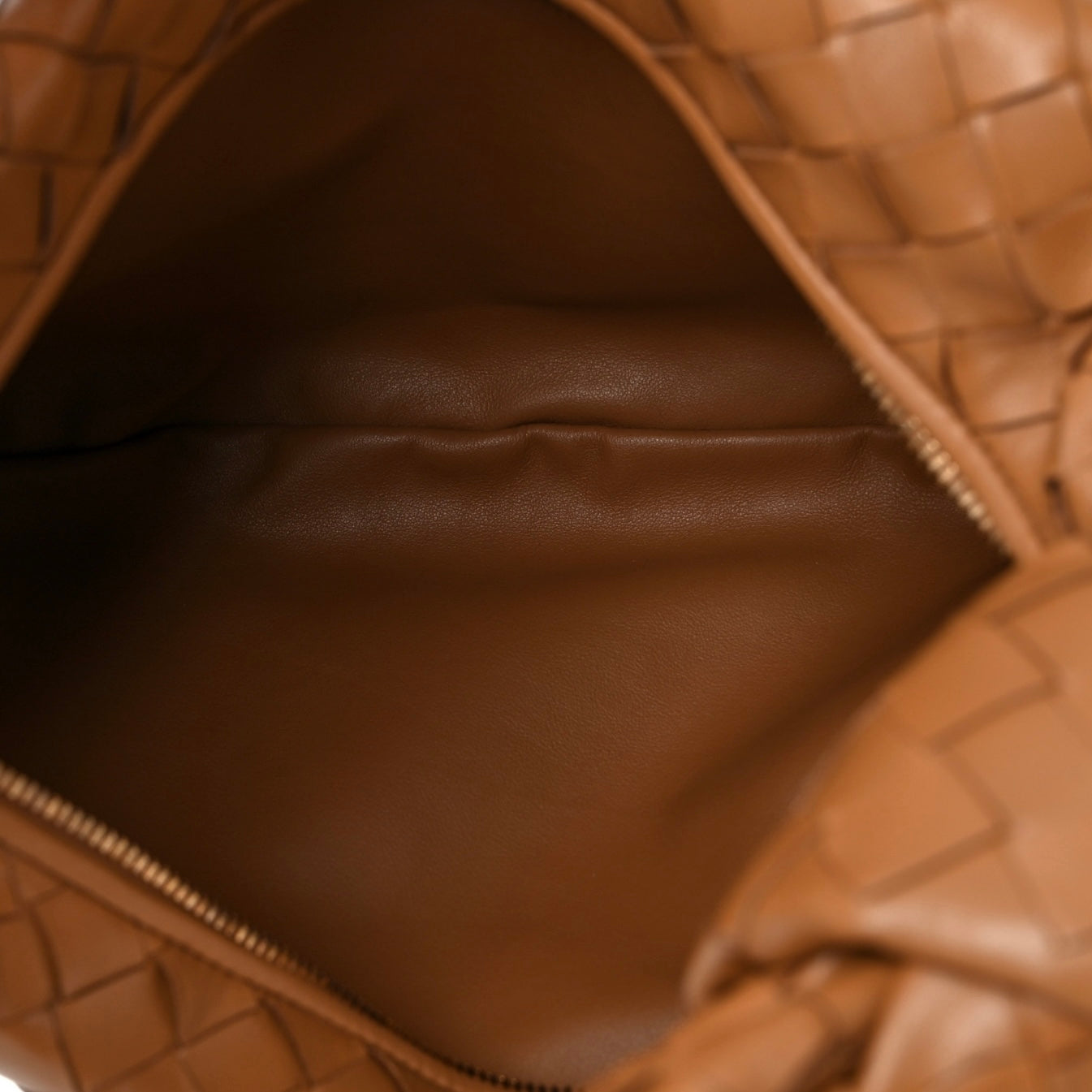 Nappa Intrecciato Teen Jodie Hobo Caramel