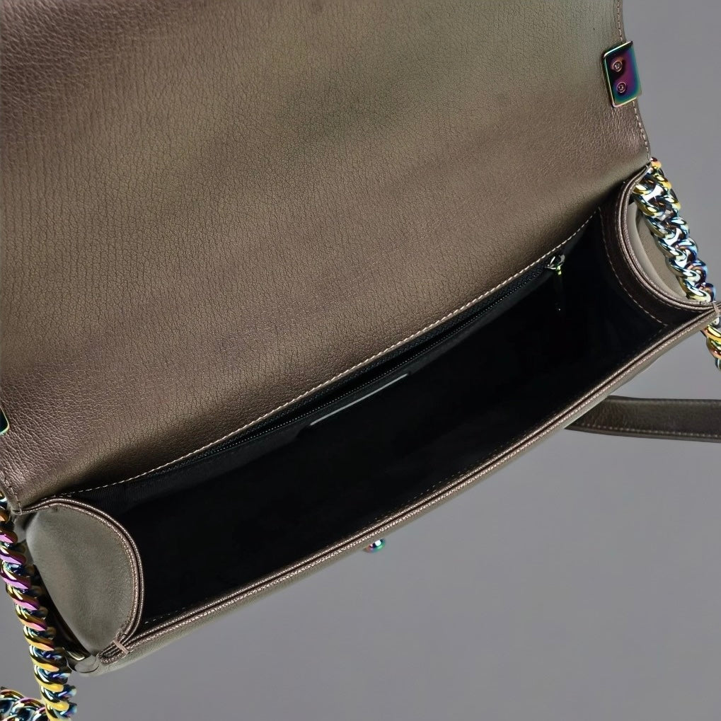 Paris-Seoul Iridescent Large Boy Bag