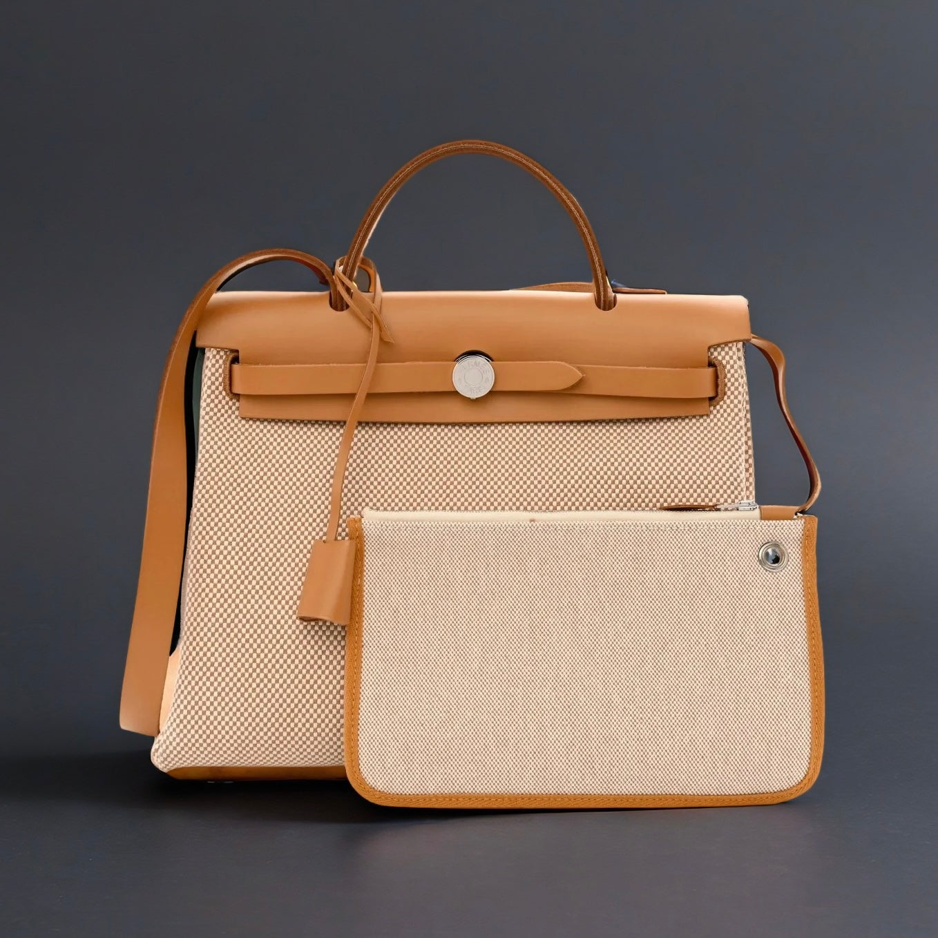 Vache Hunter Criss Viking Herbag Zip Retourne 31 PM Ecru Beige Naturel