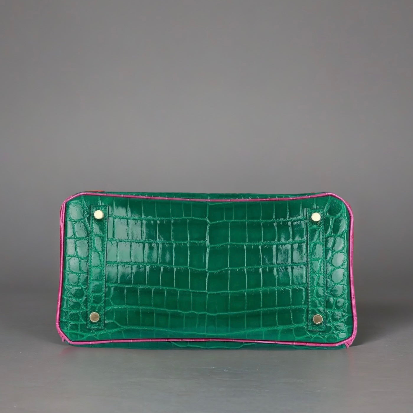 Birkin 30 Niloticus Crocodile Hermès Emerald Rose Scheherazade