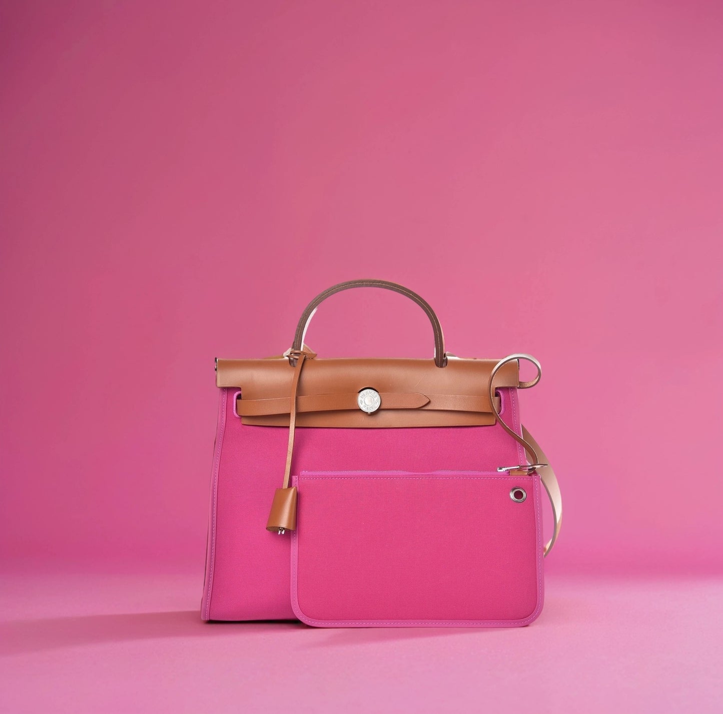 Vache Hunter Toile Herbag Zip 31 PM Magnolia Fauve