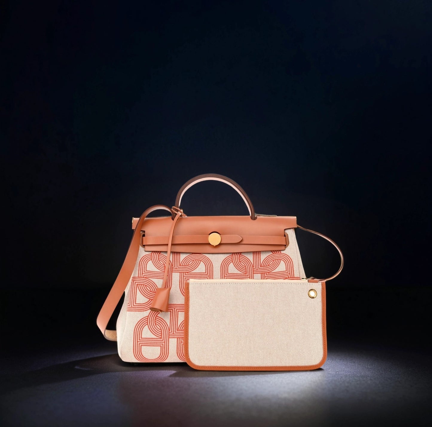 H Plume Canvas Vache Hunter Circuit 24 Herbag Zip Retourne 31 Orange Mecano Ecru Beige Naturel