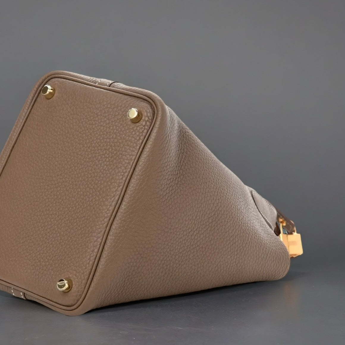 Taurillon Clemence Picotin Lock 18 PM Etoupe