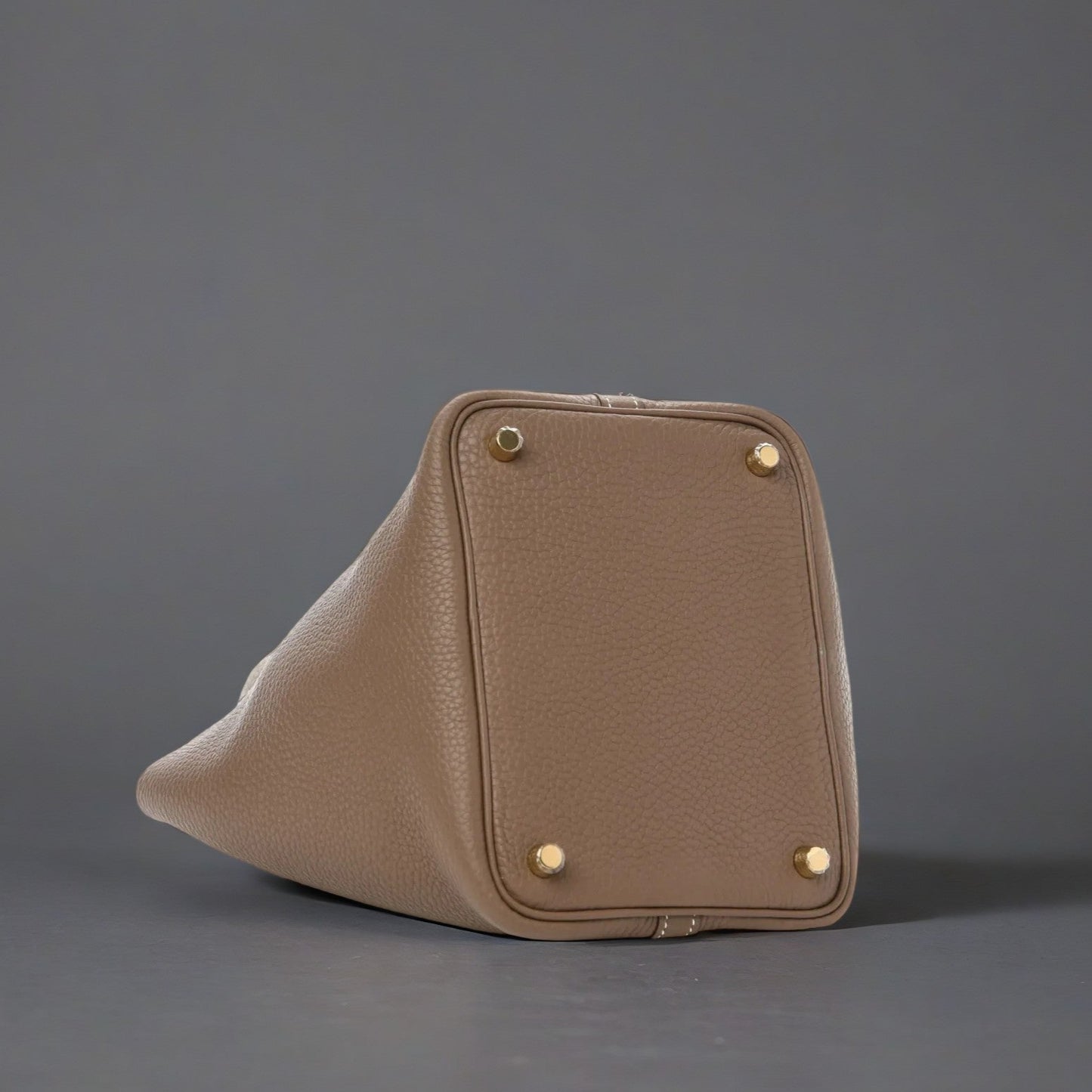 Taurillon Clemence Picotin Lock 18 PM Etoupe