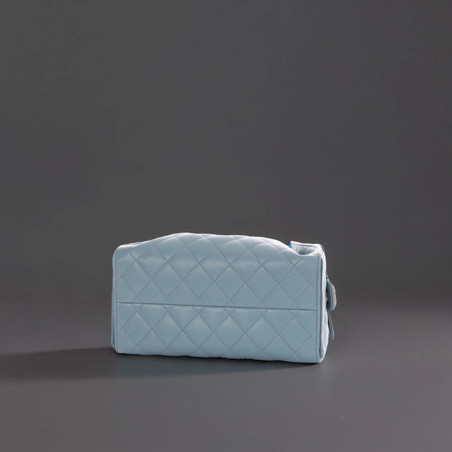 Caviar Quilted Small Chanel 25 Handbag Blue