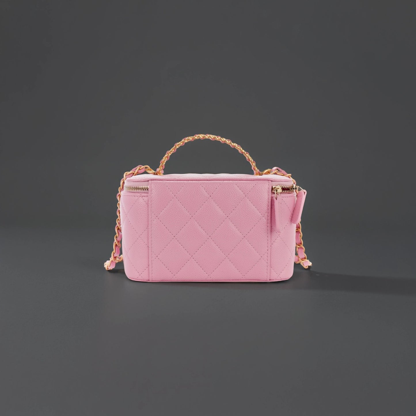 Caviar Quilted Pick Me Up Vanity Case Pink