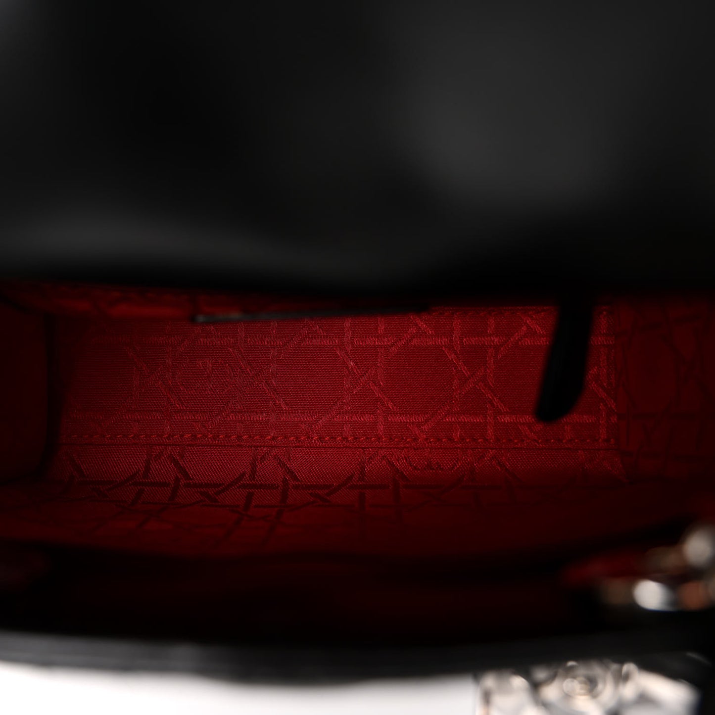 Lambskin Cannage Mini Lady Dior Black