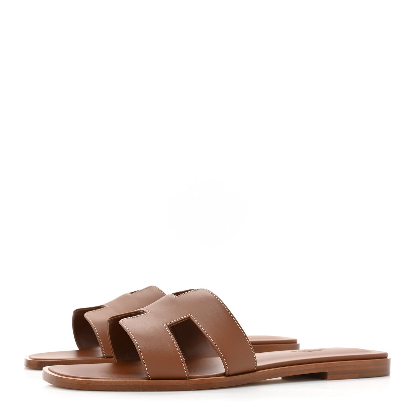 Box Calfskin Oran Sandals 39 Gold