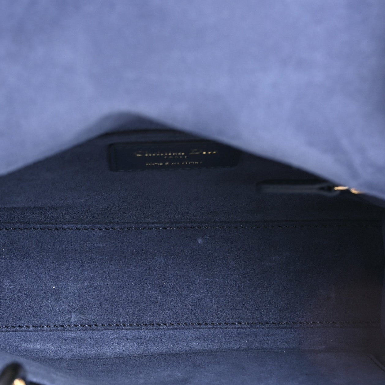 Lambskin Cannage Small My ABCDior Lady Dior Navy Blue