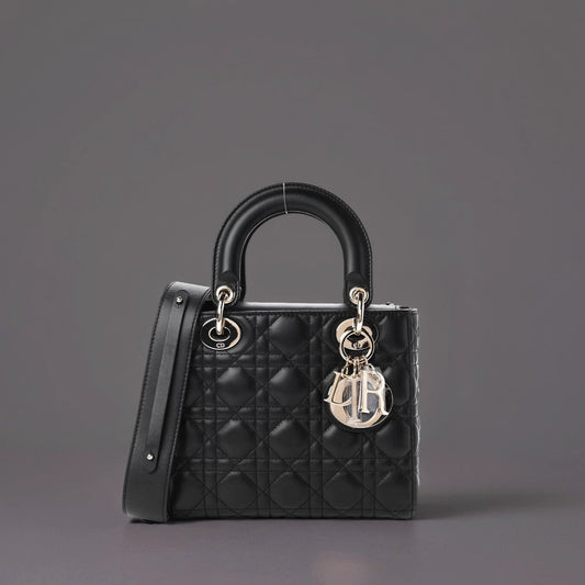 Lambskin Cannage Small My ABCDior Lady Dior Black